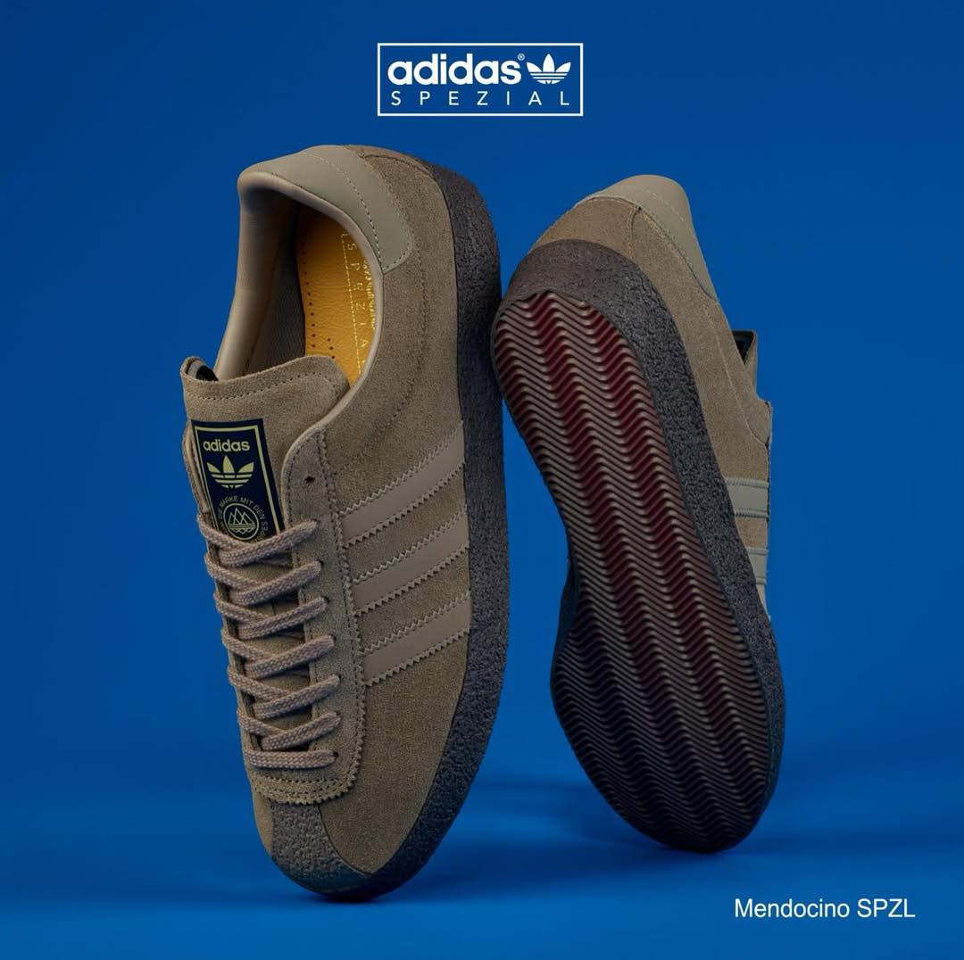 Adidas Mendacino II SPZL Light Brown Suede KK3671 — SS26 available now UK football casuals