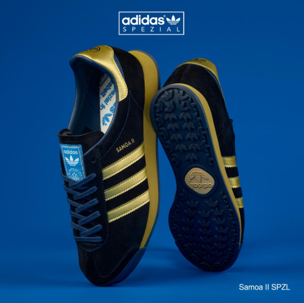 Adidas Samoa II SPZL Black Gold KK4219 — SS26 available now UK football casuals