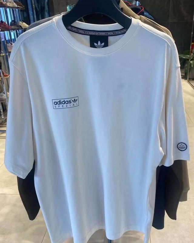 Leaked adidas Spezial AW26 off-white T-shirt with small SPZL chest logo